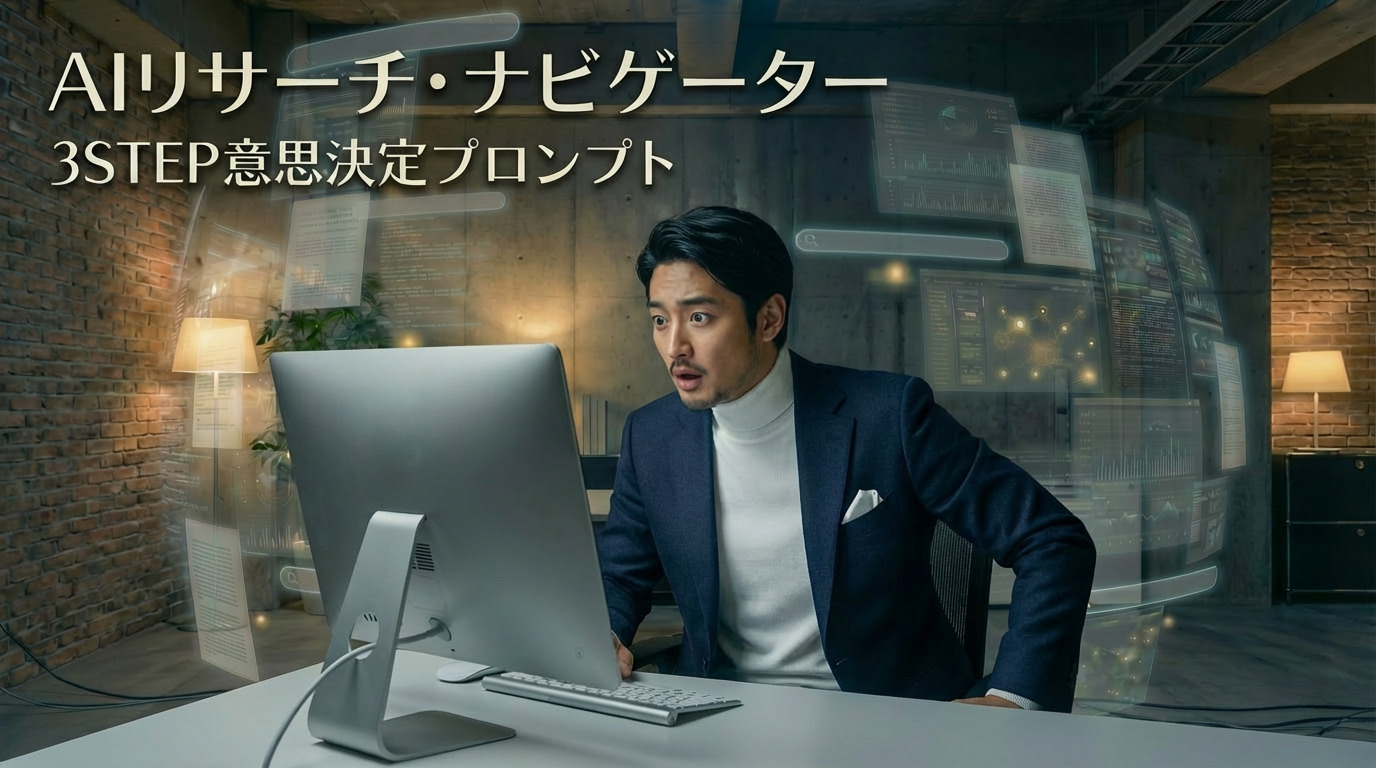 情報収集が進まない理由は構造にある』AI時代の戦略精度を底上げする 